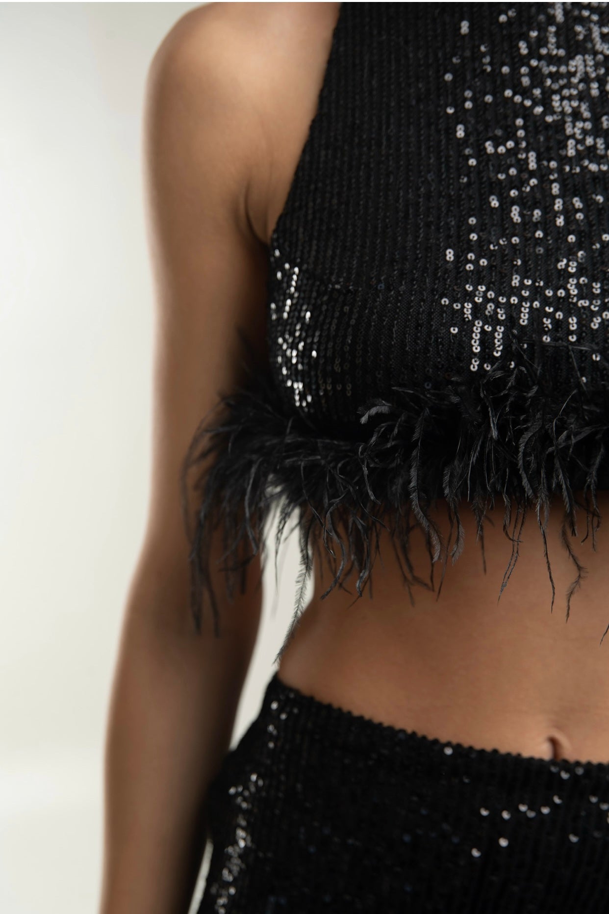 Sequin Crop Top