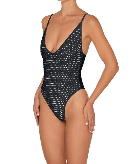 Studded One Piece - Black