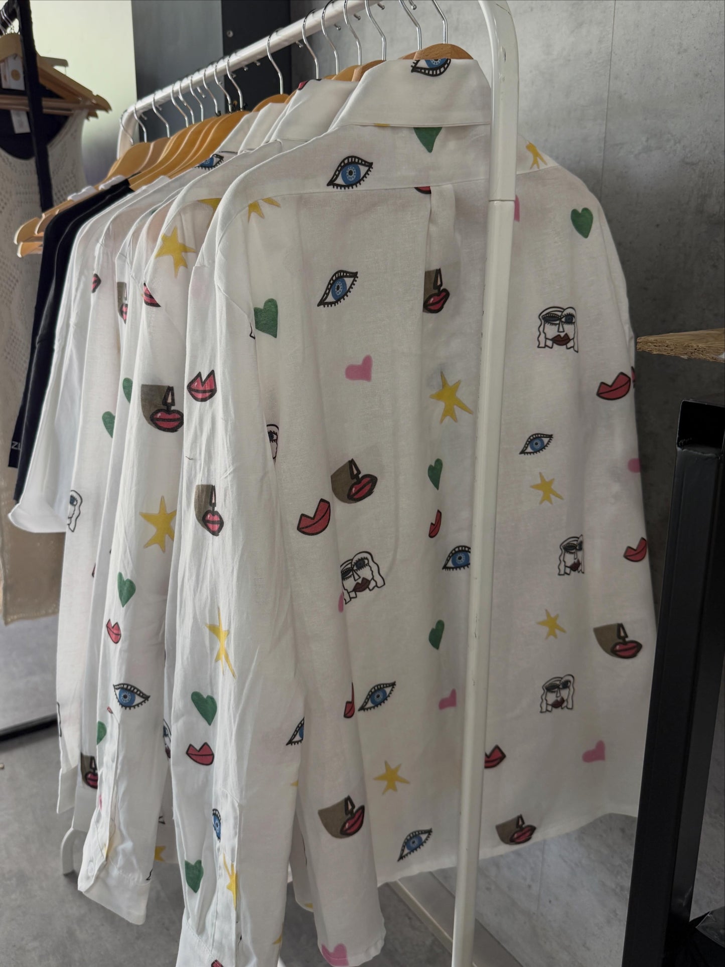 Illustrated Linen Shirt