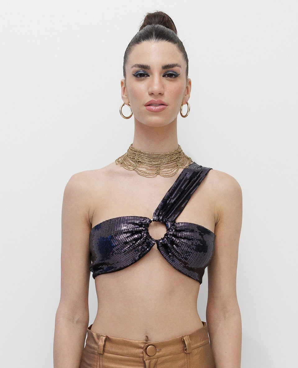 ‘Leah’ Top-Sequin