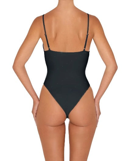 Studded One Piece - Burgundy