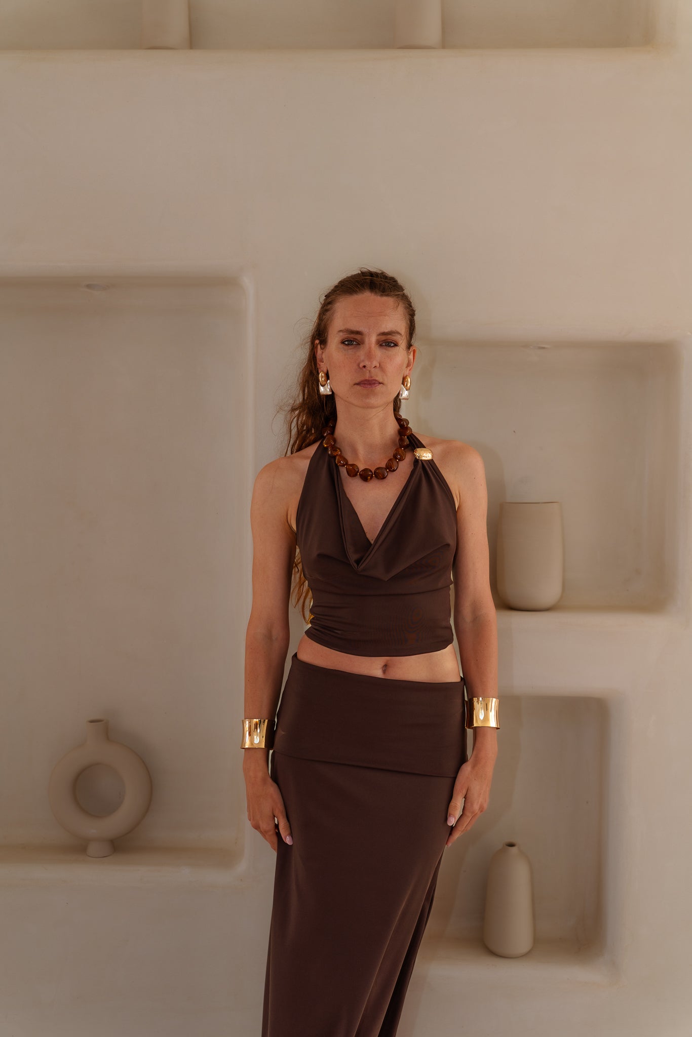 Halter Neck Top - Black