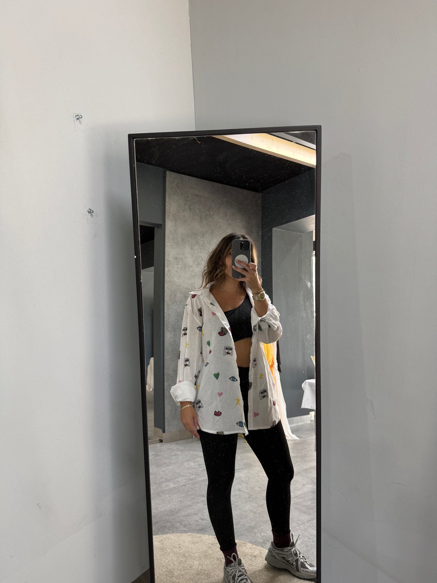 Illustrated Linen Shirt