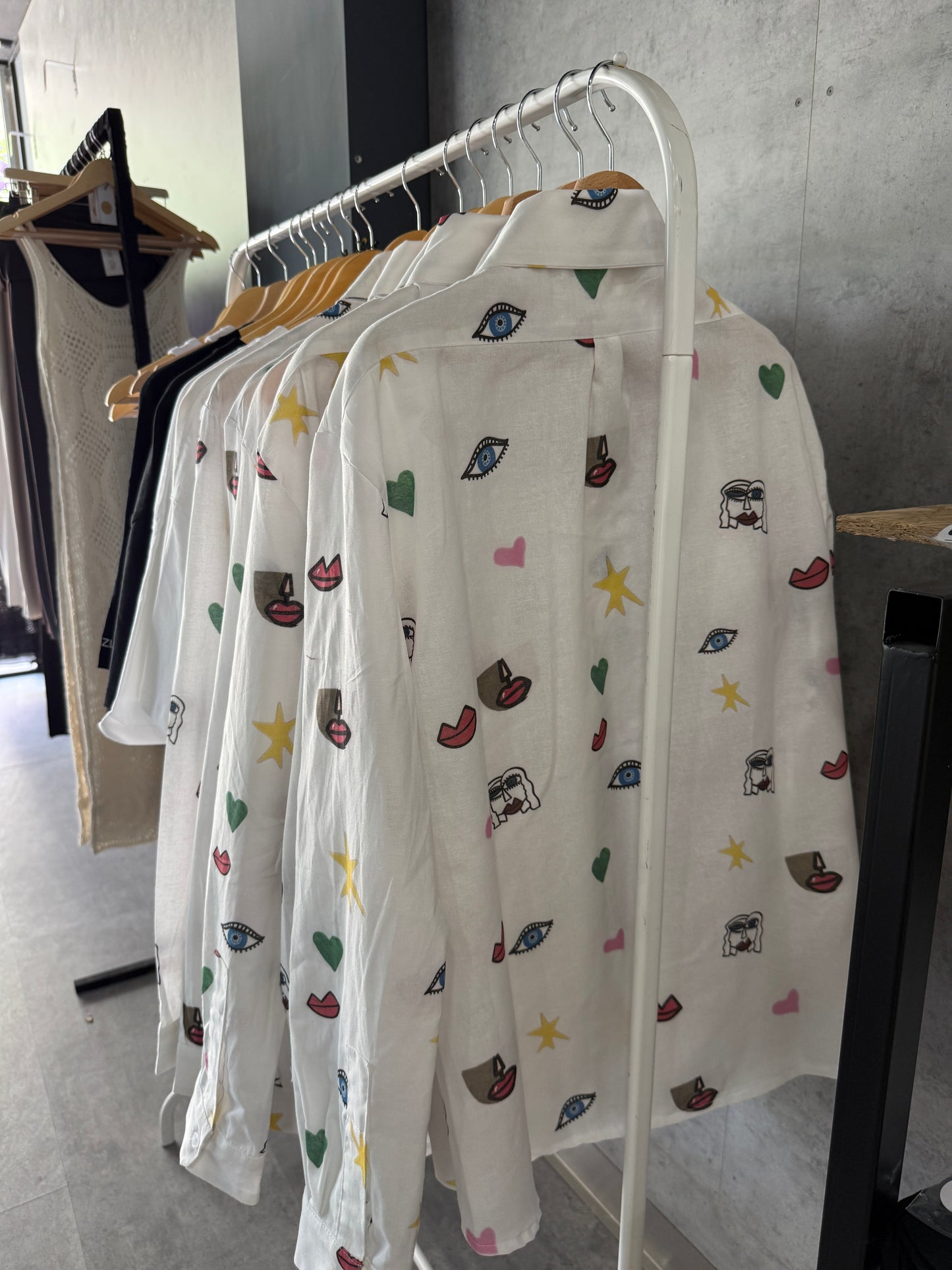 Illustrated Linen Shirt