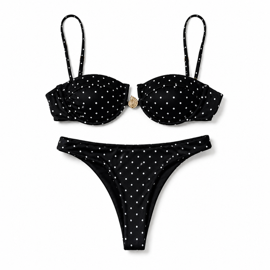 Underwire Bikini Set - Polka Dot