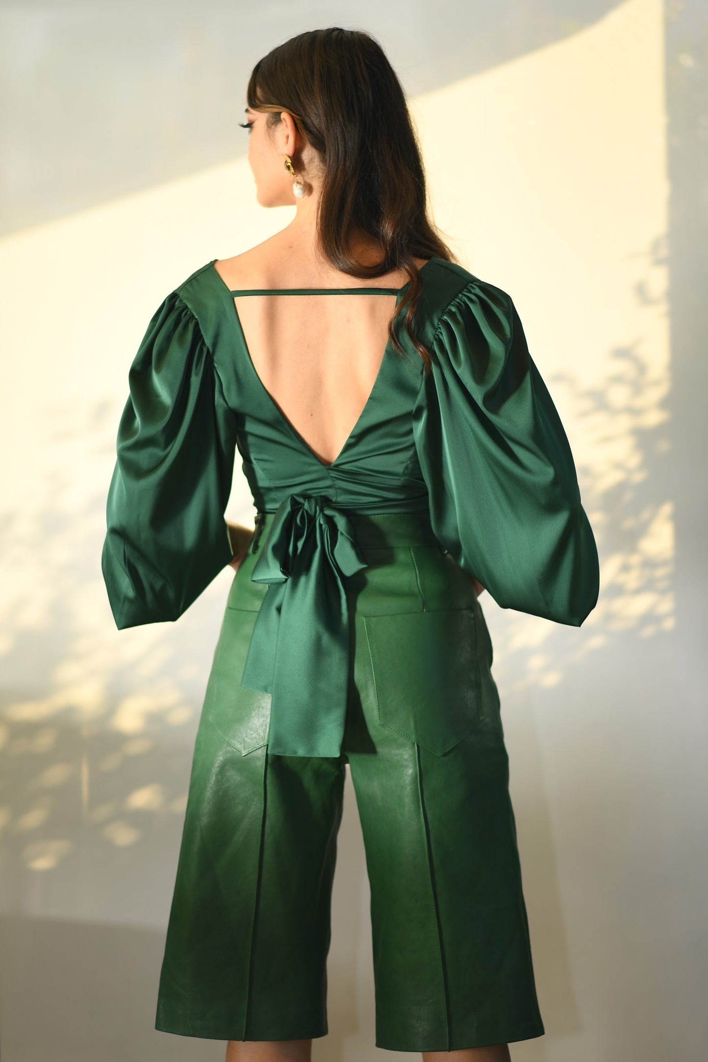 Aura Top-Emerald Green